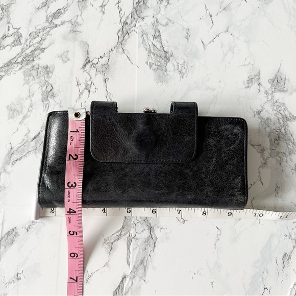 HOBO Midnight Black Leather Wallet - Picture 5 of 11